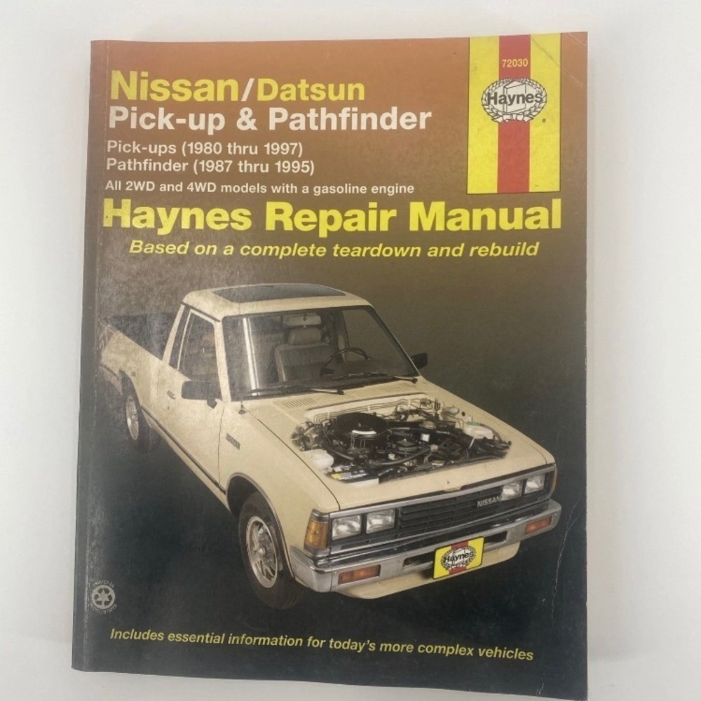 Haynes Nissan Datsun Pickup Pathfinder Repair Manual 1980-1997 72030 Gasoline